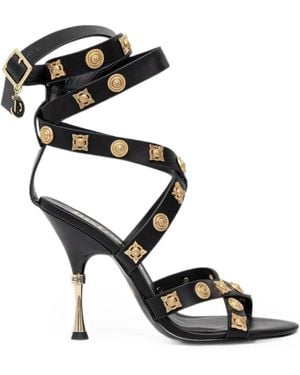 Just Cavalli Sandales À Bride Enveloppante Et À Ornements - Black