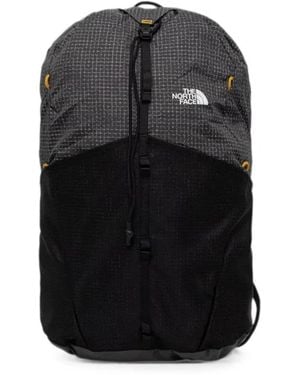 The North Face Clyffe Grid-Print Mesh-Panel Backpack - Black