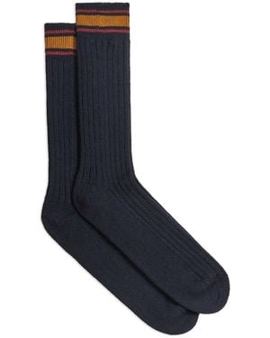 Etro Socken Mit Streifendetail - Blau