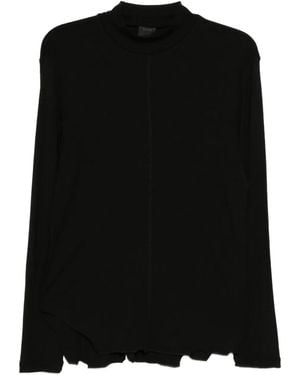 TEAM WANG design Roll-Neck Top - Black