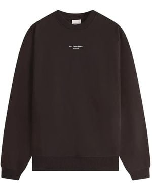Drole de Monsieur Crew-neck Logo Sweatshirt - ブラック