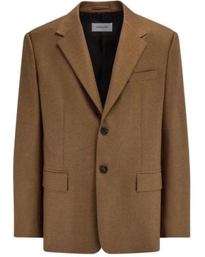 Ferragamo Single-Breasted Blazer - Brown