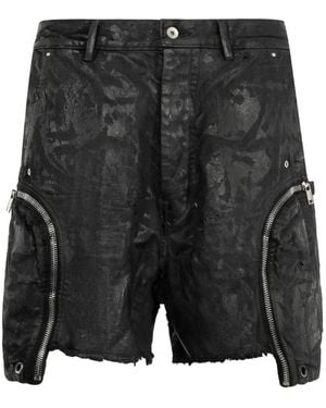 Rick Owens Bauhaus Zipped-Pocket Shorts - Grey
