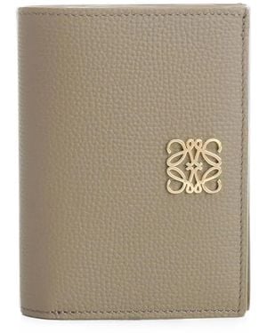 Loewe Anagram Grained Leather Wallet - Natural