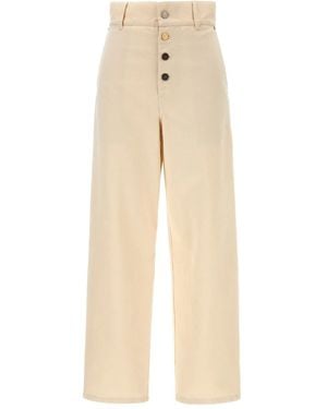 Moschino Jean À Taille Haute - Neutre