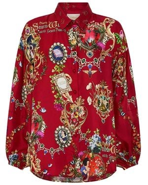 CAMILLA Printed Shirt - Red