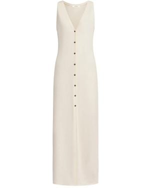 12 STOREEZ Buttoned Maxi Dress - White