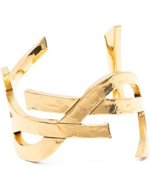Saint Laurent Logo Bracelet - Metallic