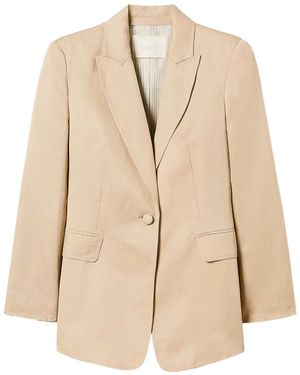 Twinset Single-Breasted Blazer - Natural