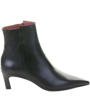 Roberto Festa Nappa Leather Pointed-Toe Boots - Black