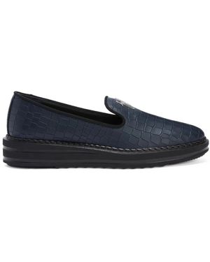 Giuseppe Zanotti レザーローファー - ブルー
