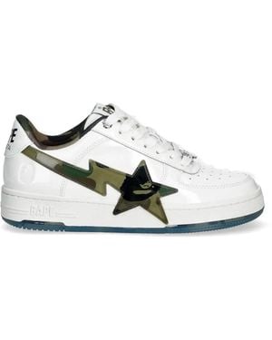 A Bathing Ape Star-Embellishment Sneakers - White