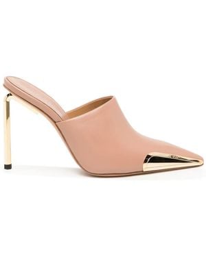 Off-White c/o Virgil Abloh Allenframe Leather Mules - Pink