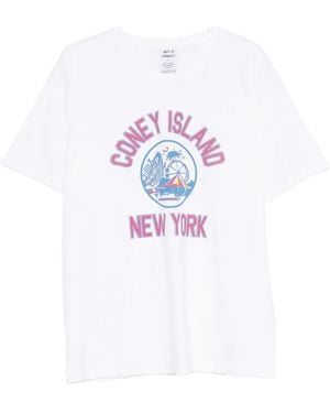 WILD DONKEY T-Shirt Met Grafische Print - Wit