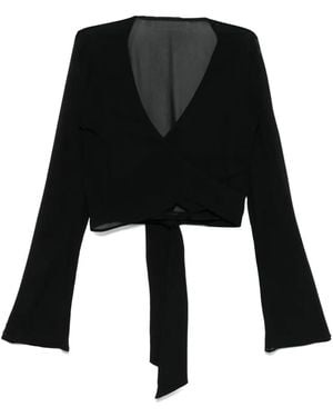 Maison Close Fever Long Sleeve Top - Black