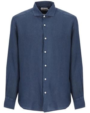 MC2 Saint Barth Pamplona Linen Shirt - Blue