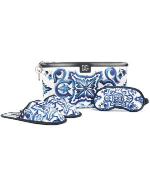 Dolce & Gabbana Slipper-Eye Mask Travel Set - White