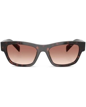 Prada Tortoiseshell-Effect Sunglasses - Brown