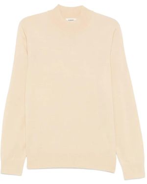 Sandro Pullover Mit Stehkragen - Natur