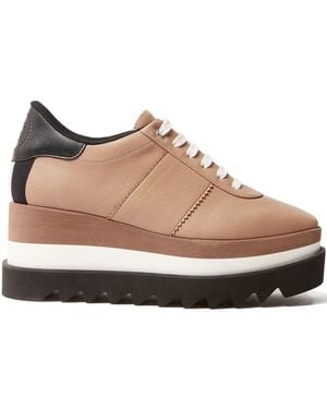 Stella McCartney Sneak-Elyse Platform Trainers - Brown