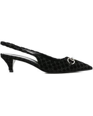 Gucci Horsebit Slingback - Black