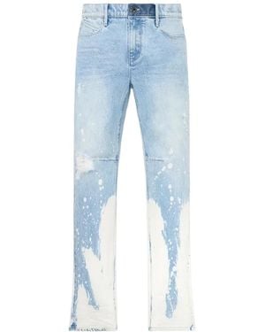 RTA Denis Splatter-Print Jeans - Blue