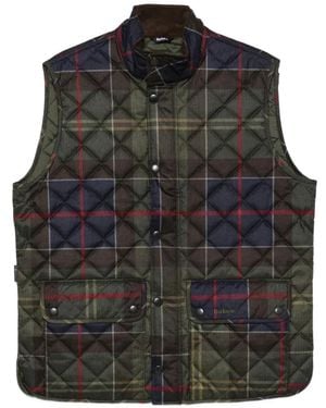 Barbour Tartan-Pattern Waistcoat - Black