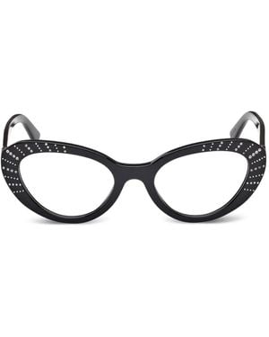 GUESS EYEWEAR Lunettes De Vue À Monture Papillon - Marron