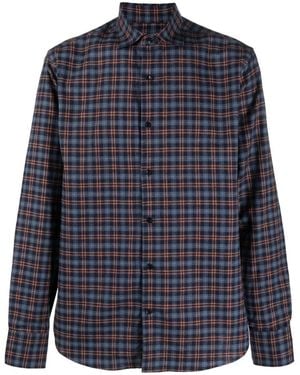 Deperlu Chemise À Carreaux - Bleu