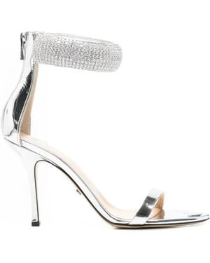 Mach & Mach She's A Lady Heeled Sandals - White
