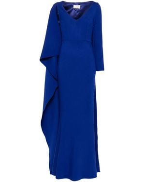 V:PM ATELIER Vinette Cape-Insert Gown - Blue