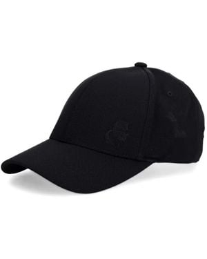 KARL LAGERFELD Logo-Patch Baseball Cap - Black