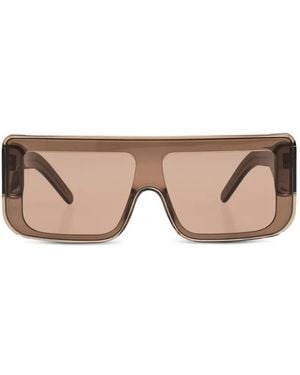 Rick Owens Documenta Rectangle-Frame Sunglasses - Pink
