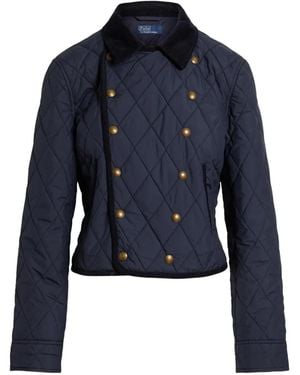 Polo Ralph Lauren Double-Breasted Quilted Jacket - Blue