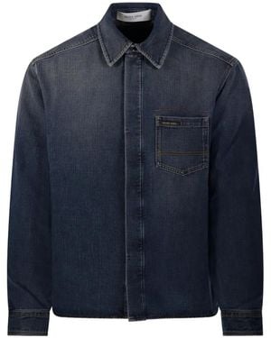 Golden Goose Chest-Pocket Denim Jacket - Blue