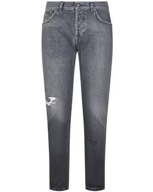 Dondup Distressed Faded Jeans - Grey
