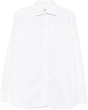 Luigi Borrelli Napoli Rio Spread-Collar Shirt - White