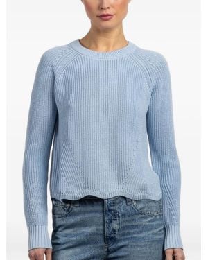 Autumn Cashmere Gerippter Pullover - Blau