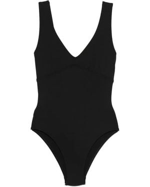 Eres Bañador con cuello en V - Negro