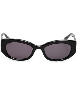 Barbour Geometric-Frame Sunglasses - Black