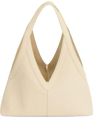 Mansur Gavriel Soft M Leather Tote - Natural