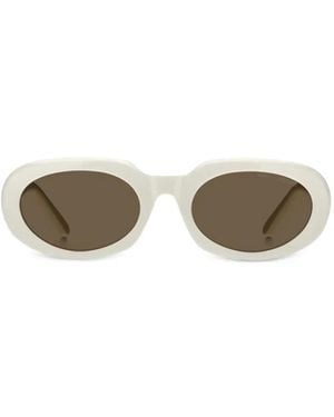 Marc Jacobs The Sunglasses Oval-Frame Sunglasses - White