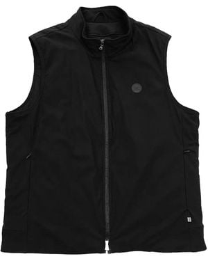 Cala 1789 Zip-Front Logo-Plaque Vest - Black
