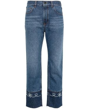 Chloé Masaya Cropped Jeans - Women's - Cotton/hemp/polyester - Blue