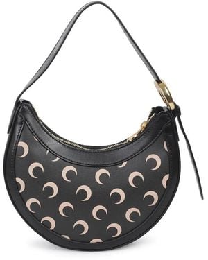 Marine Serre Moon Canvas Eclips Mini Shoulder Bag - Gray