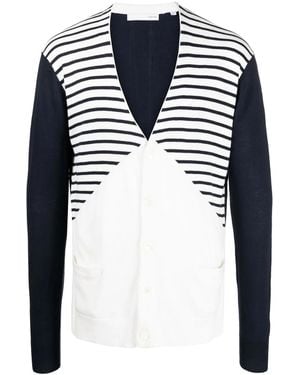 Private Stock The Albert Cardigan Mit Streifen - Blau