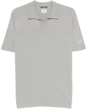 C.P. Company Split-Neck Top - Grey