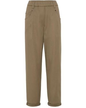 Brunello Cucinelli ハイウエスト パンツ - ナチュラル