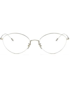 Giorgio Armani Cat-Eye Frame Glasses - White
