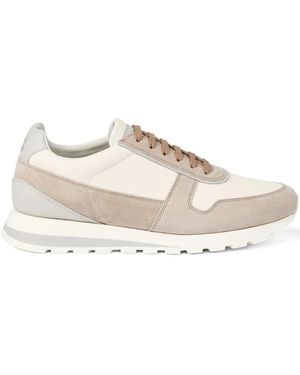 Brunello Cucinelli Leren Sneakers - Naturel